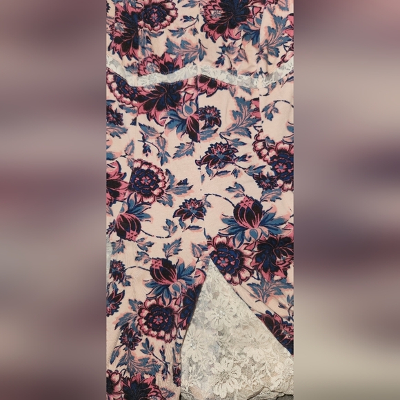 Intimately Free People XS Floral Lace Boho Night Sleep Top - Picture 3 of 10